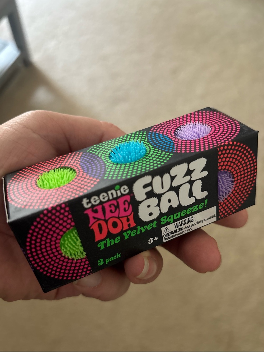 NeeDoh Teenie Fuzz Ball 3-Pack - NEW!
